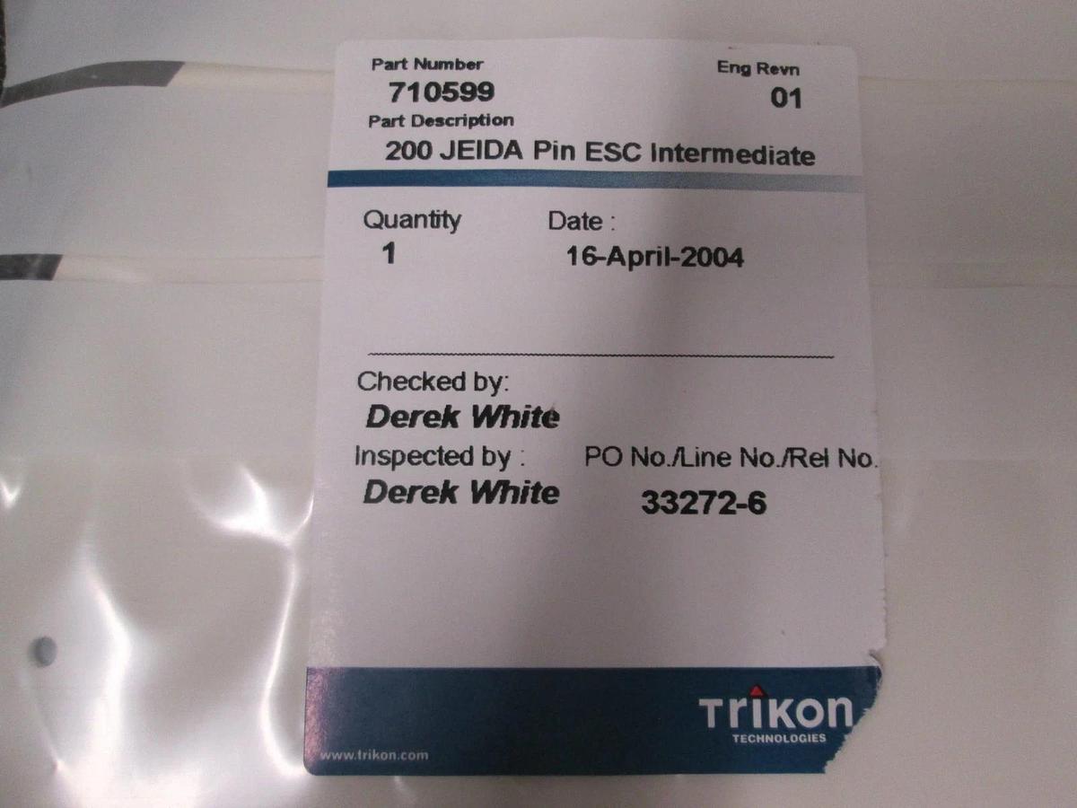VZS/Seagoe, W37127/M, 200 Jeida Pin Esc Intermediate for Trikon, New