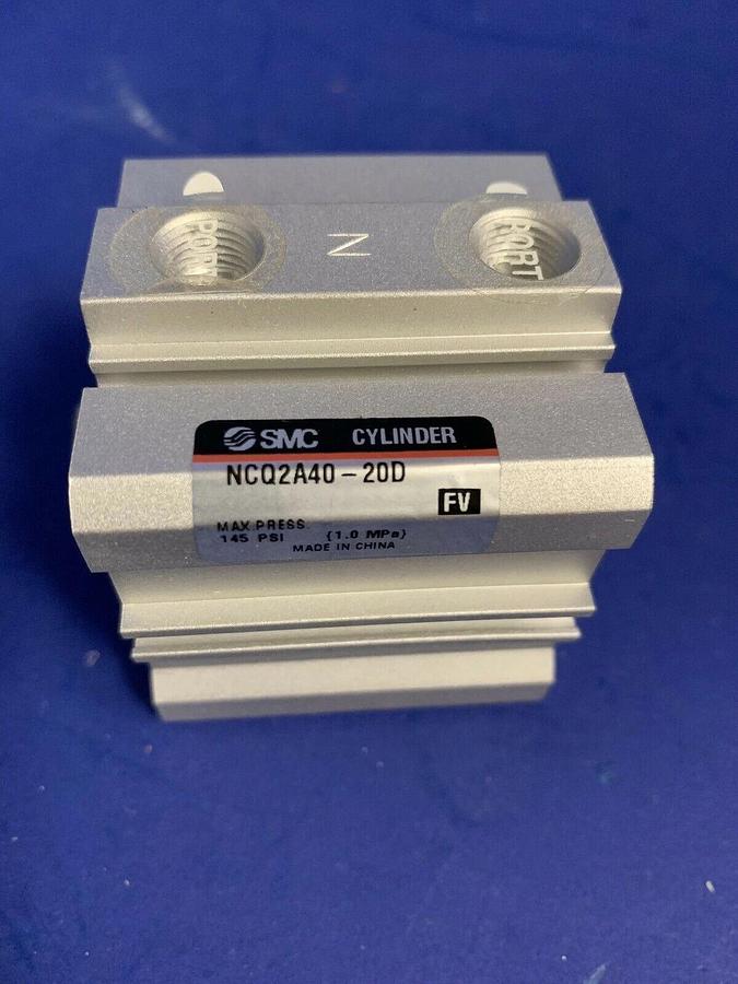 Used SMC NCQ2A40-20D Pneumatic Compact Cylinder, New in Box