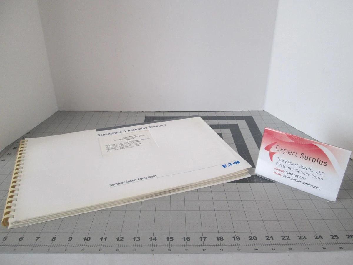 Used Eaton, NVGSD-200, Book 10, Schematics and Assembly Drawings, Used