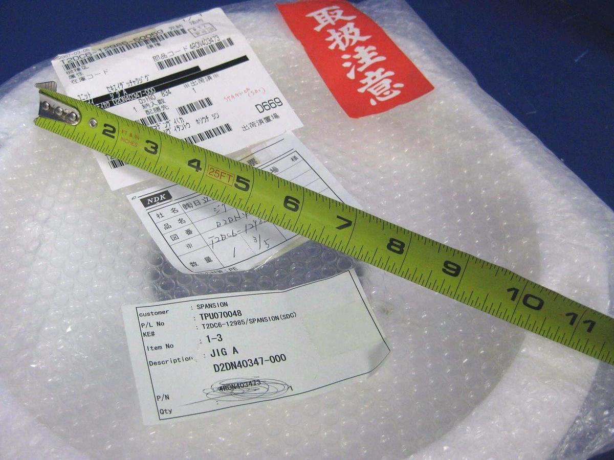 TEL Tokyo Electron Quartz Jig A, D2DN40347-000, New