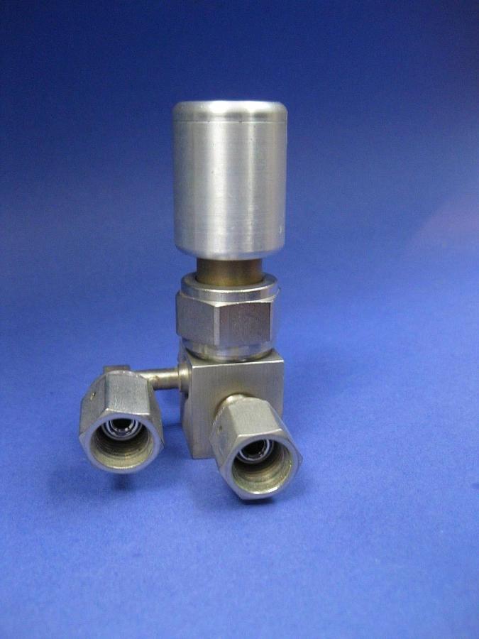 Used Nupro SS-BN2786-C Switching Bellows Sealed Valve, NC Actuator, 1/4" FVCR, Used