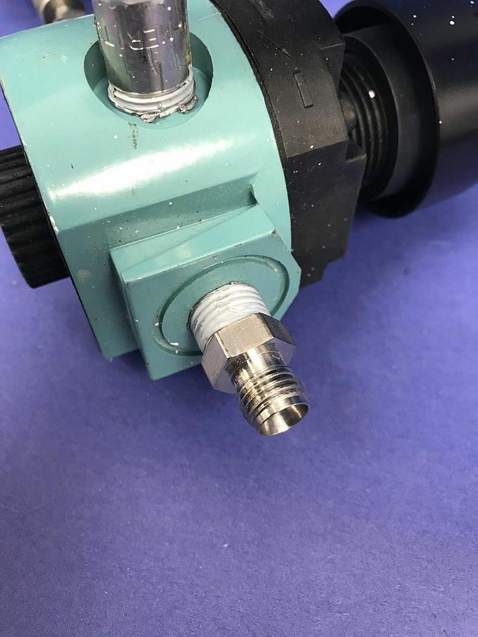 Used Wilkerson R16-02-000A Regulator Assy w/ Nupro 6LV-DAVR4-P-GR Valve, Used