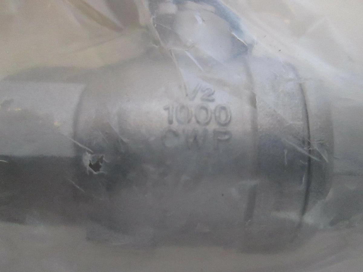 Parker, 1/2" Ball Valve Shut Off, 1000 CWP, New