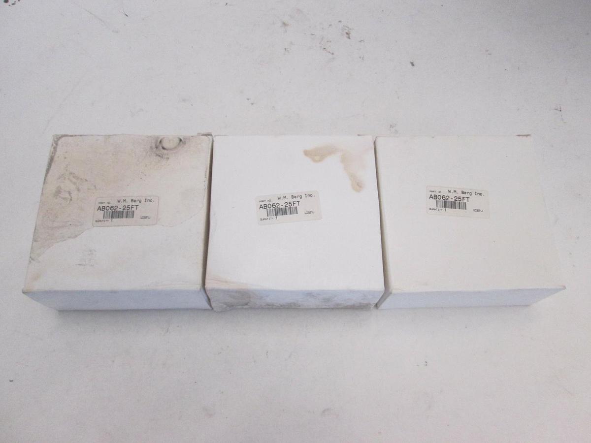 Berg, AB062-25Ft, Unjacketed Cable, New, Lot of 3