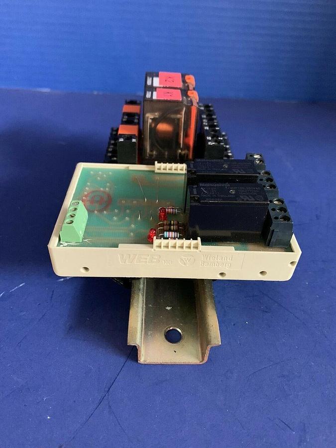 Used Wieland Bamberg Module Assy w/ Schrack ZT570024 Relays, Used