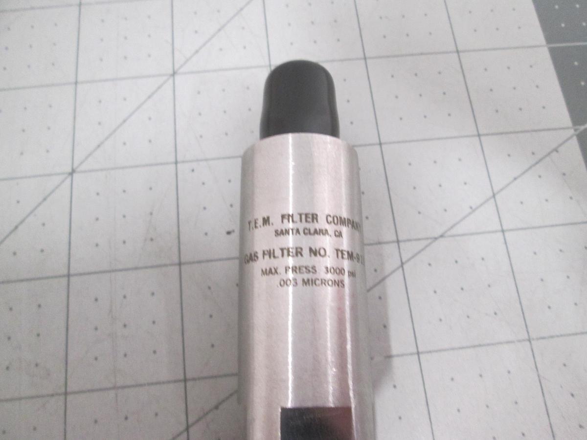 T.E.M. Filter Company, TEM-915, Gas Filter 3000PSI, 0.003 Micron VRC, NEW