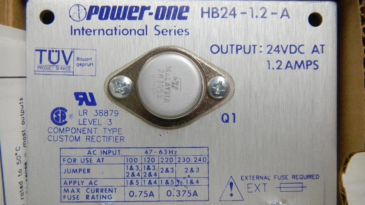 Used Power-One HB24-1.2-A Power Supply, 47-63HZ