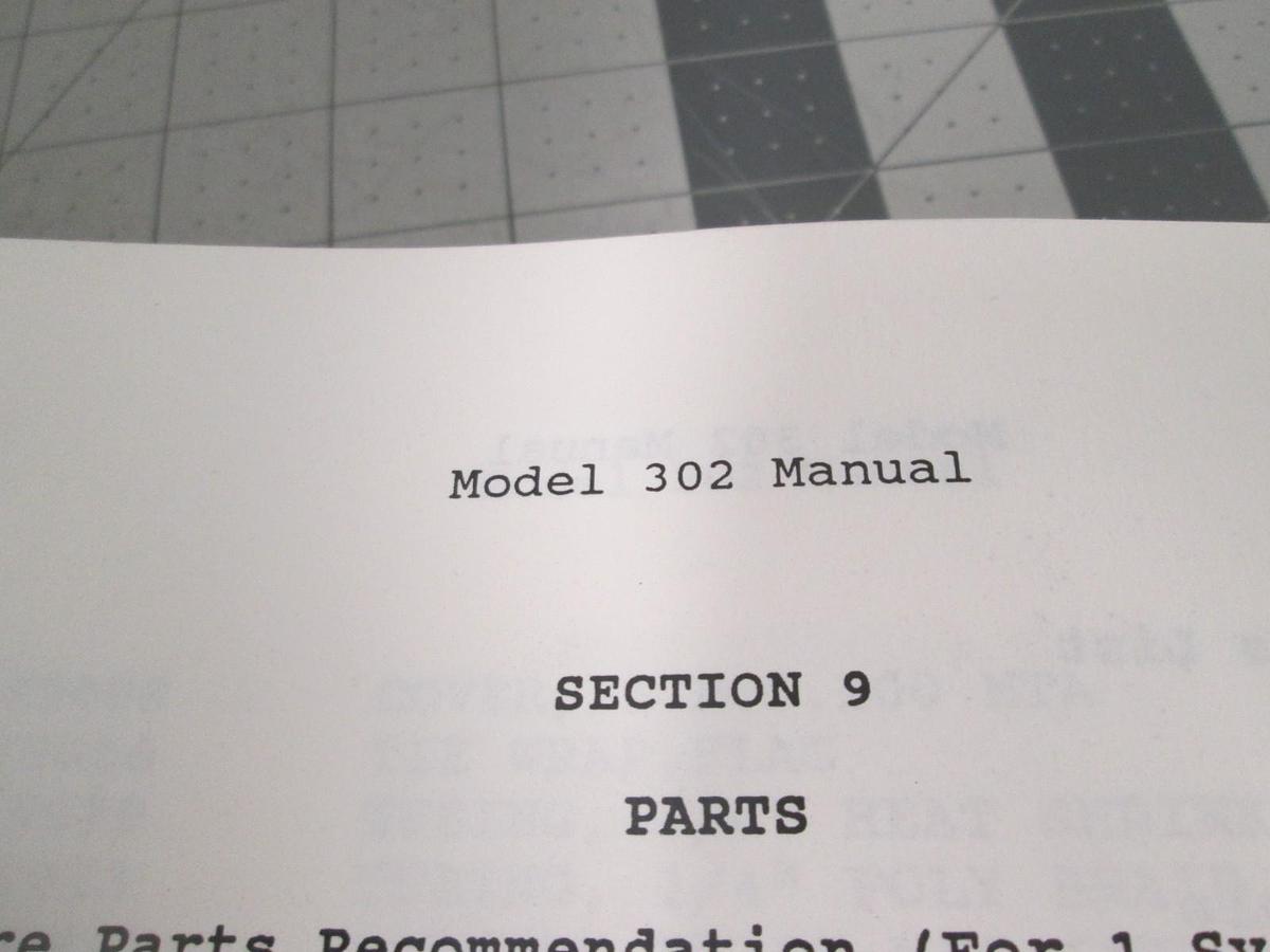 Used Matrix, OEM User's Manual For Model 302, Used