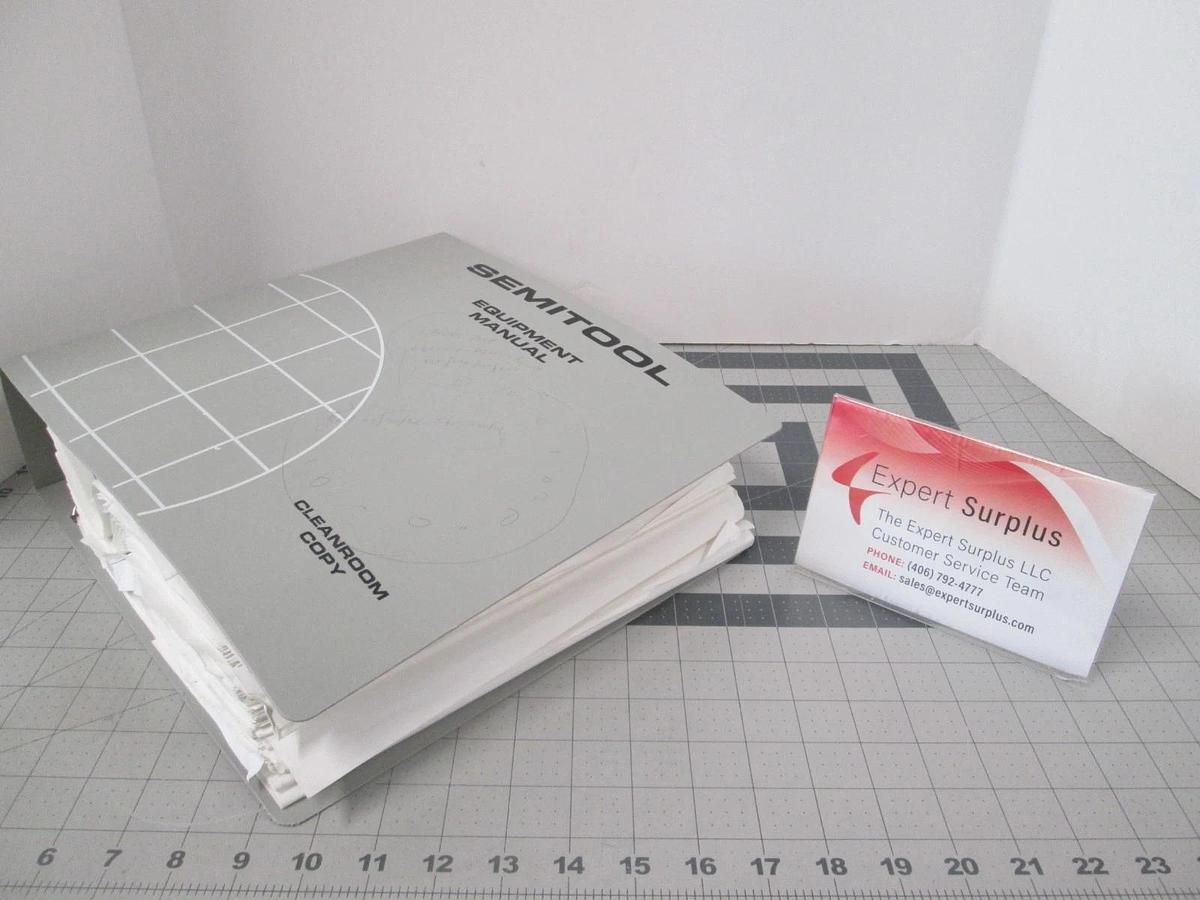 Used Semitool, 108446,-7,-8, Volume 3 Part 1, Schematics, Facilities, Gas Panel, Use