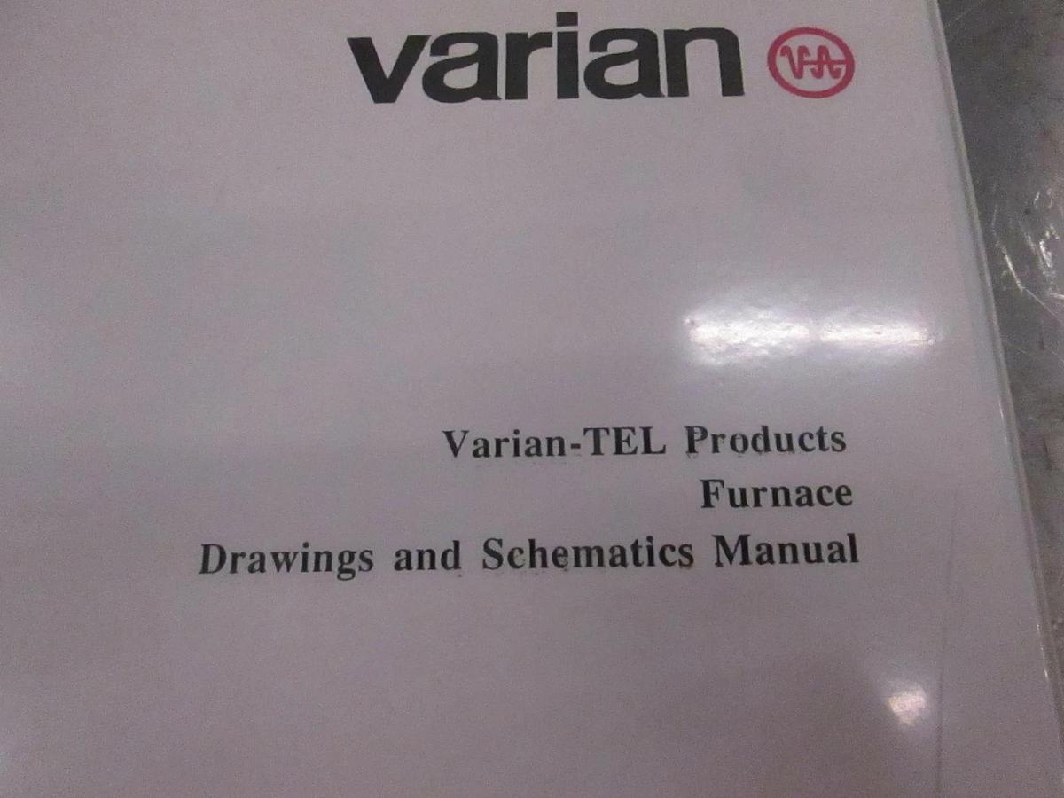Used Varian-TEL Furnace Drawings and Schematics Manual, Used