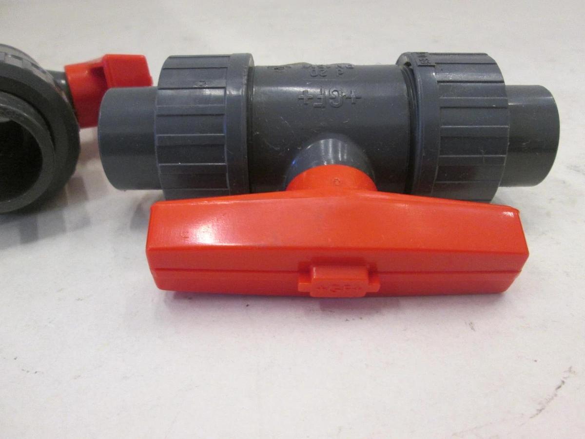Used George Fischer, Type 346, DN 15 1/2", 2 Way Ball Valve, Used, Lot of 2