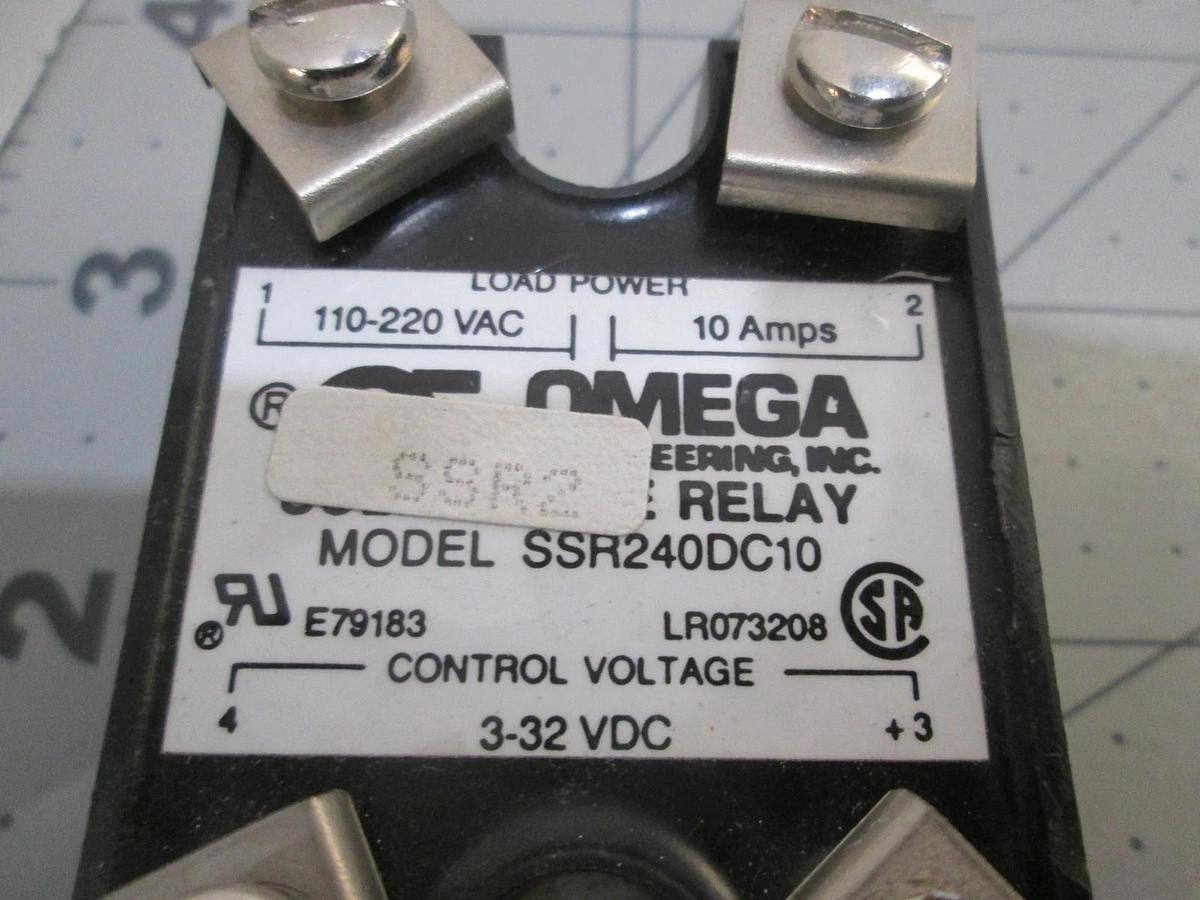 Used Omega, Model SSR240DC10, Solid State Relay, Used
