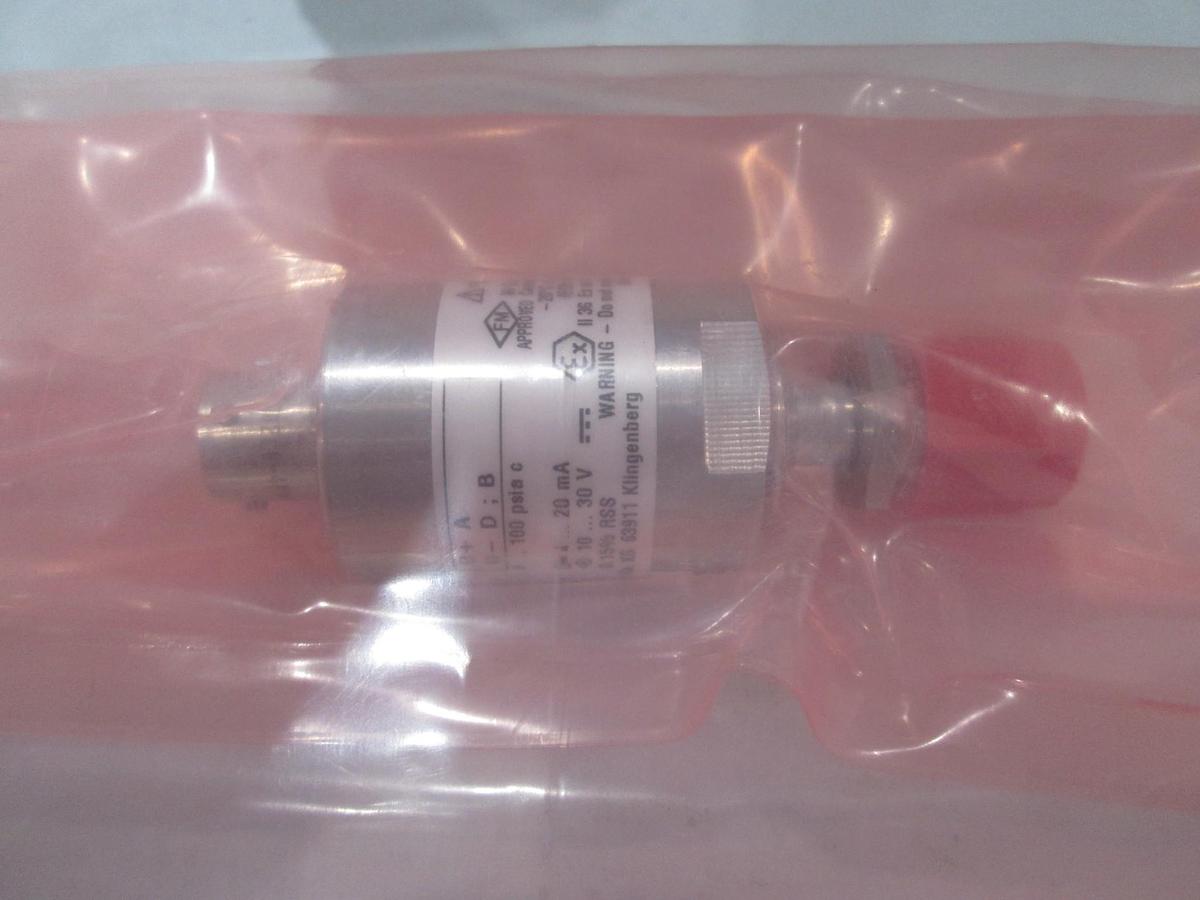Used Wika, WU-20, Pressure Transducer, 52867051 0-100 psia 4-20 ma, 10-30v New