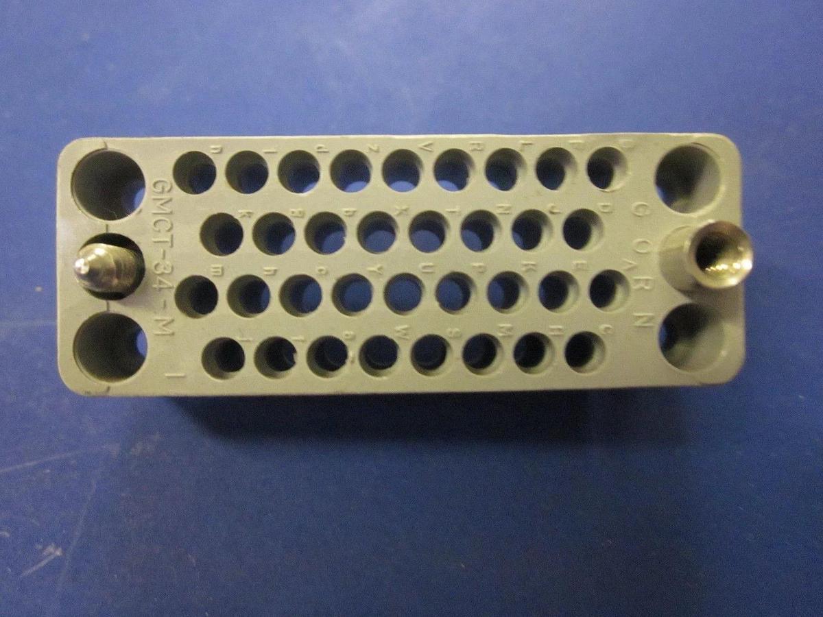 Used GMCT Connector, GMCT34M, 34 Position, No contacts, Lot of 11 Used