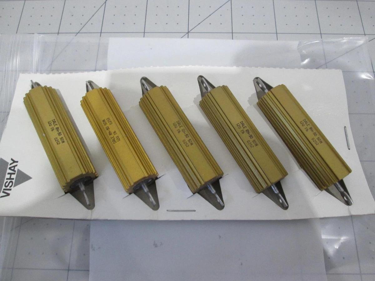 Dale, RH-50, 50W, Resistor, New, Lot of 5