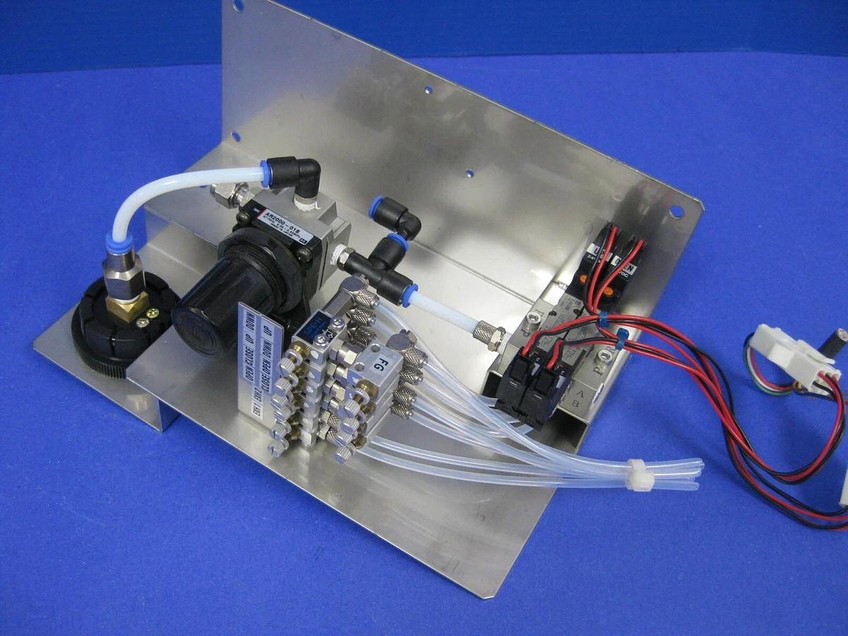 Used TEL Regulator Assembly: SMC AR2000-01B, VJ3333, Kuroda SPE-H, 0-1MPa Gauge