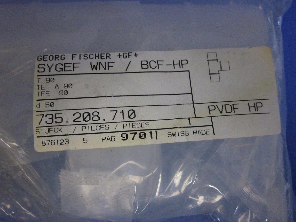 Used Georg Fischer + GF+ High Purity TEE PVDF 50 S8/PN16