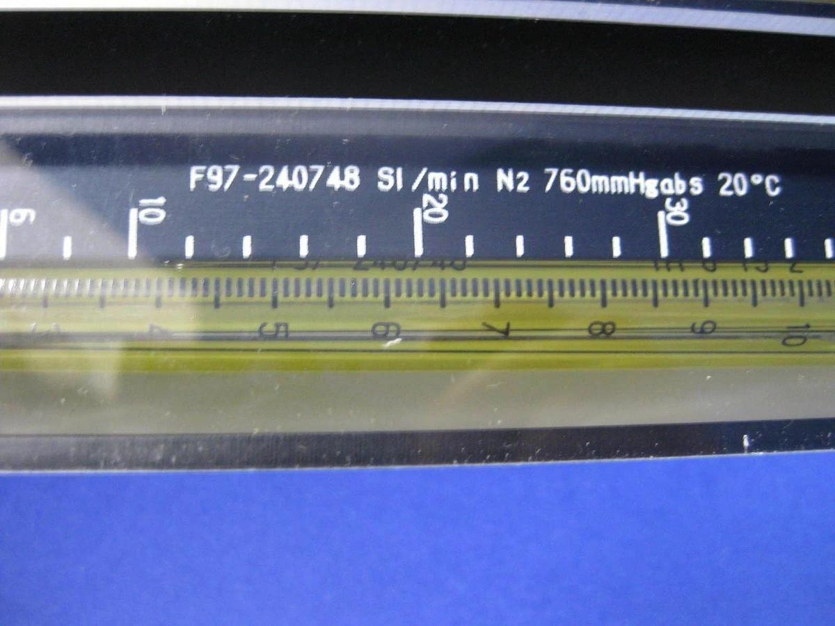 Used Tokyo Keiso F97-240748 Purge Meter, 6-60 Sl/Min N2 with Valve, Set of 2
