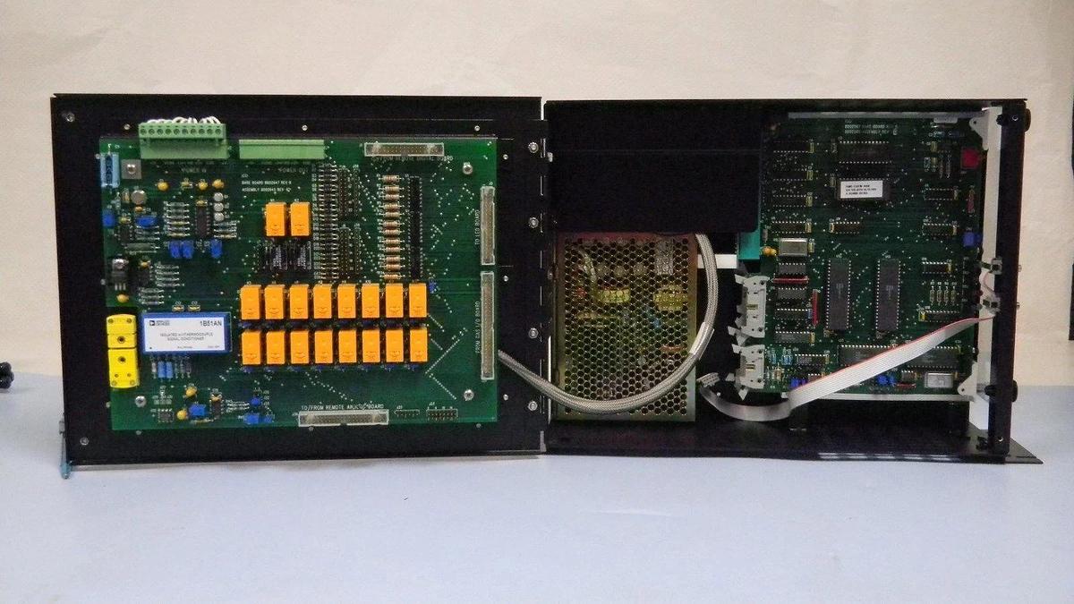 Used ICCI Card Cage, 8002565 Rev D, 8001405 Rev C, 8002555 Rev 3, 8002645 Rev B