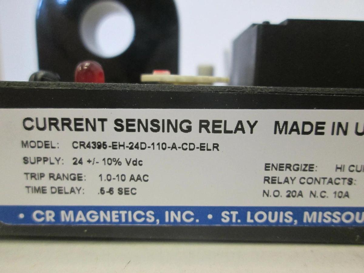 CR Magnetics, Current Sensing Relay, CR4395-EH, New