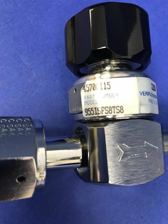 Used Veriflo 955ISFS8TS8 Valve Assy, 1/2" VCR x 1/2" F Swagelok, Used