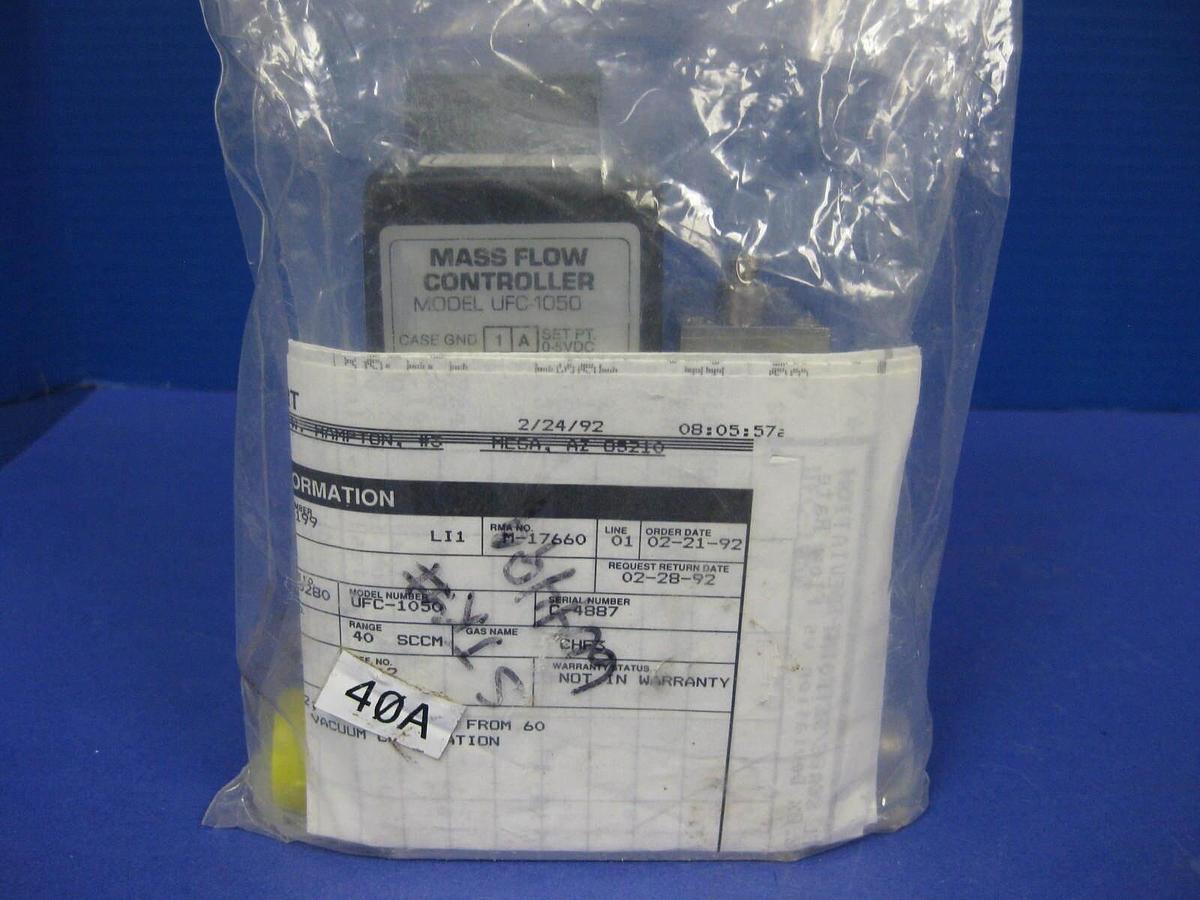 Used Unit UFC-1050 Mass Flow Controller, CHF3, 40 sccm, Reburbished