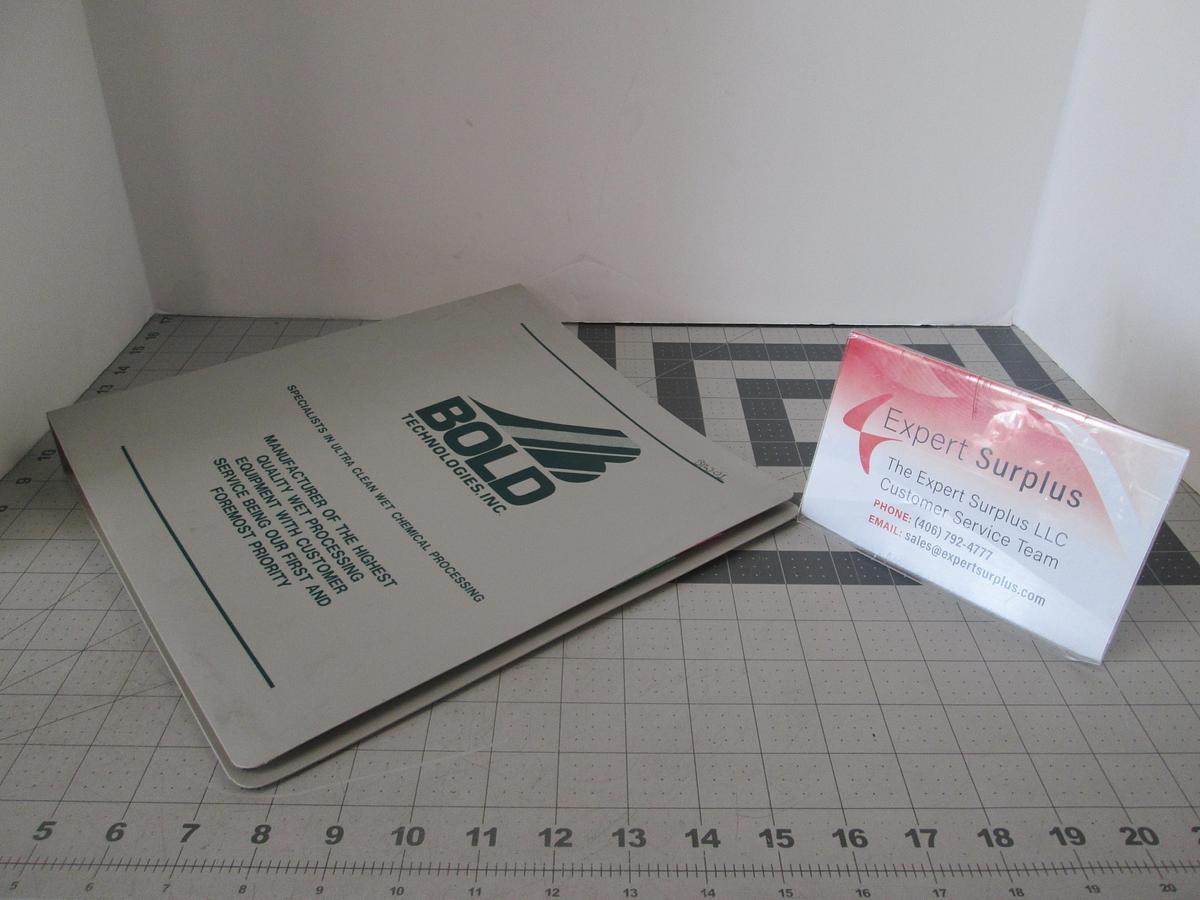 Used Bold Technologies, 1658, 4 Bottle Wash Station, Motorola Com 1, Instruction Manual, Used