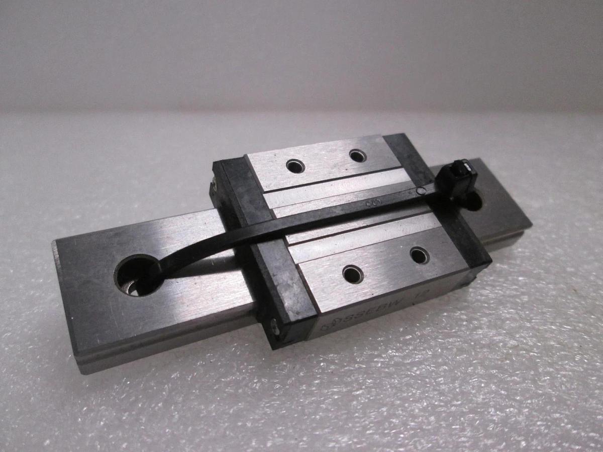 Misumi, SSEBW 12, Linear Bearing Guide Block w/ Guide Rail, New