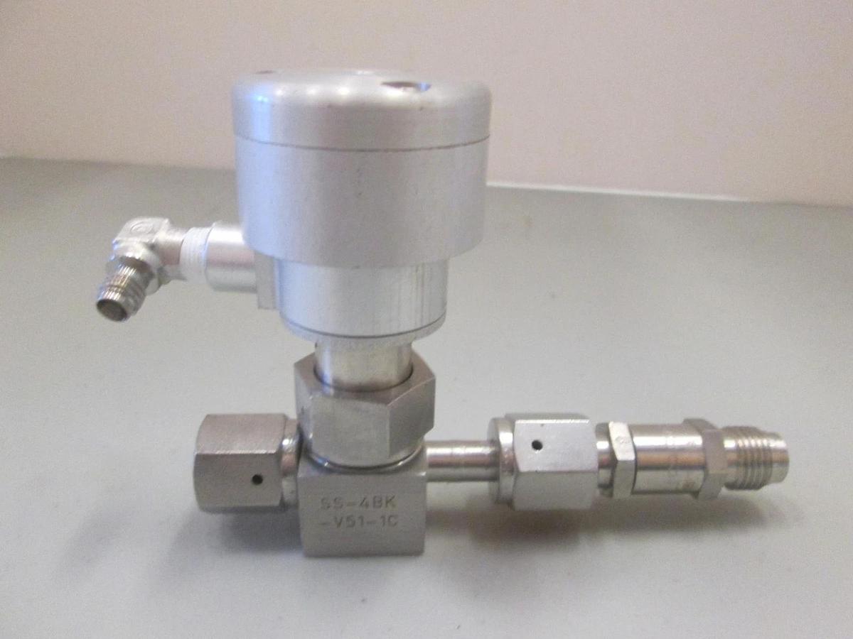 Used Nupro SS-4BK-V51-1C Bellow Sealed Valve w/ Gaskleen Filter, Used