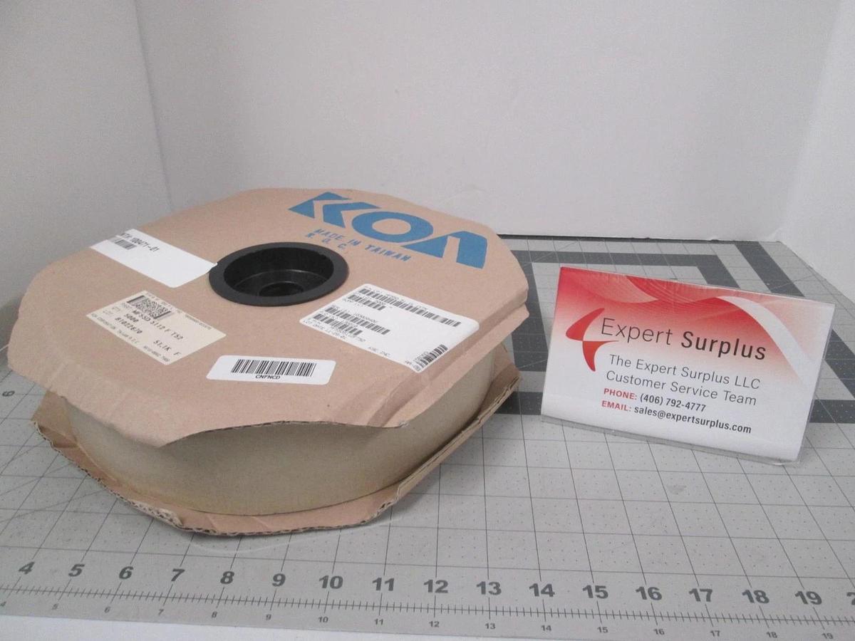 KOA, MF55D 5112 F T52, Resistor, Metal Film, 1K Ohm 1%, New, Reel of 5000