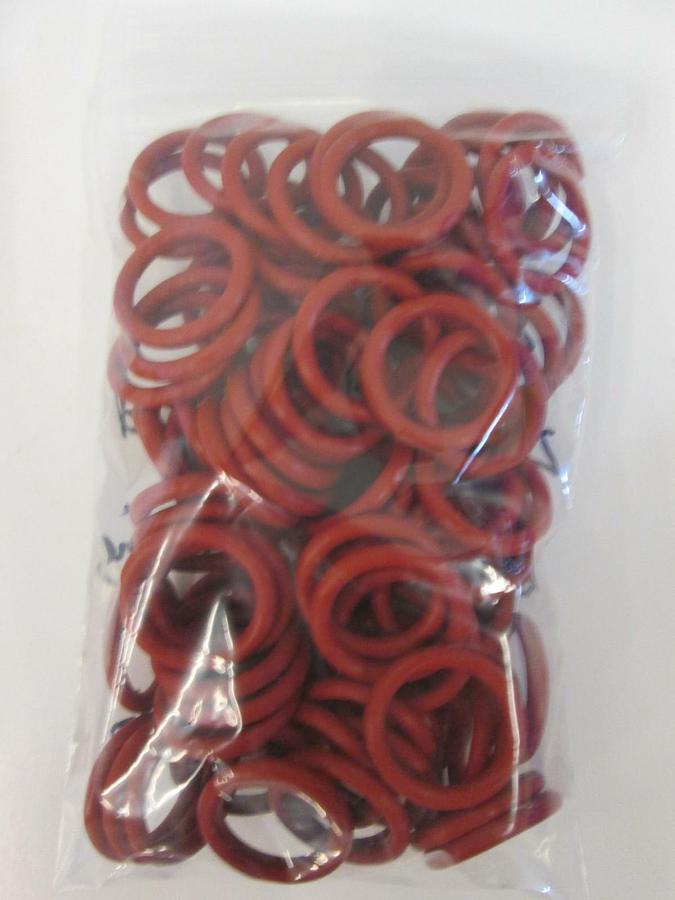 Used Pacific Rubber, 2280172, Silicone Baked Red 210S70, O-Ring Lot of 96