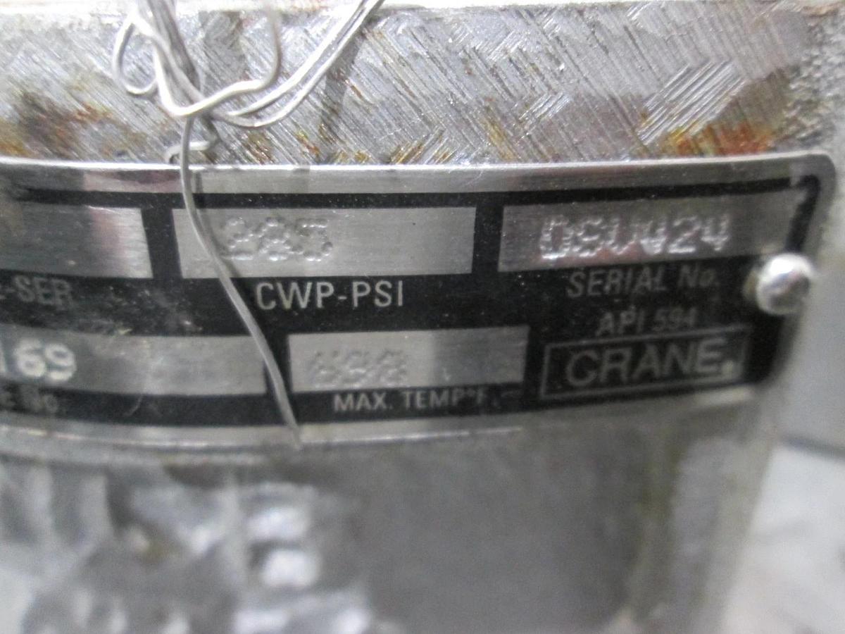 Crane, Duo-Chek 2, H15SPF2-169, 4", Check Valve, New