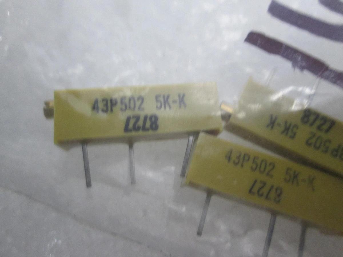Bourns, 43P502, 5K-K, 8727, Resistor, New, Lot of 16