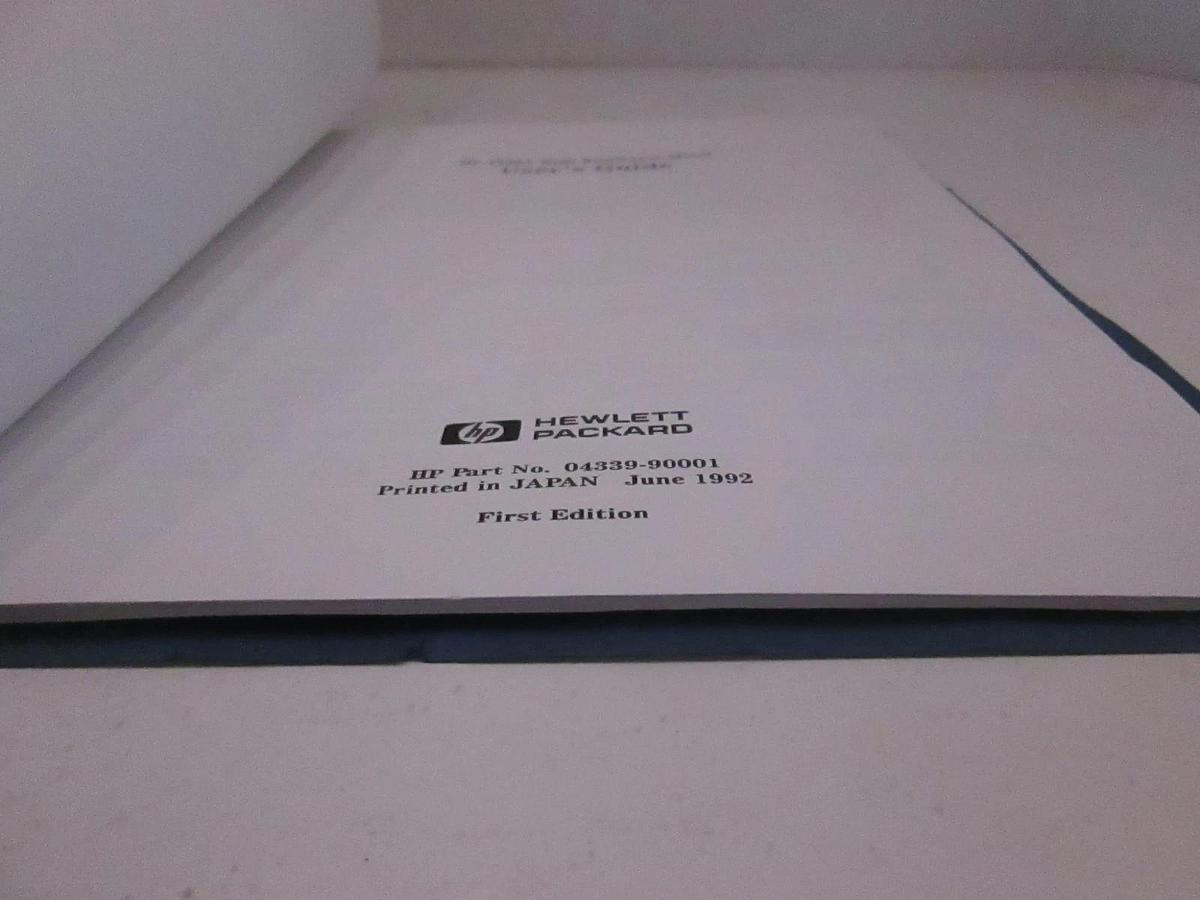 Used HP 4339A High Resistance Meter User's Guide, Used