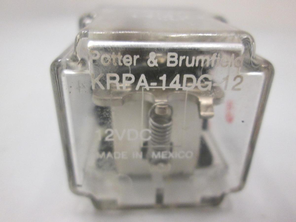 Used Potter & Brumfield, KRPA-14DG-12, 12VDC Relay, Used