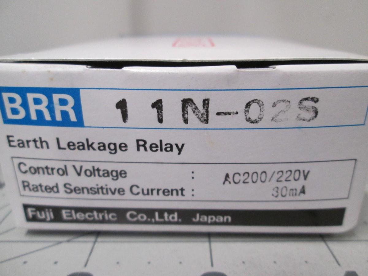 Fuji Electric, BBR11N-02S, Earth Leakage Relay, AC200/220V, 30mA, New