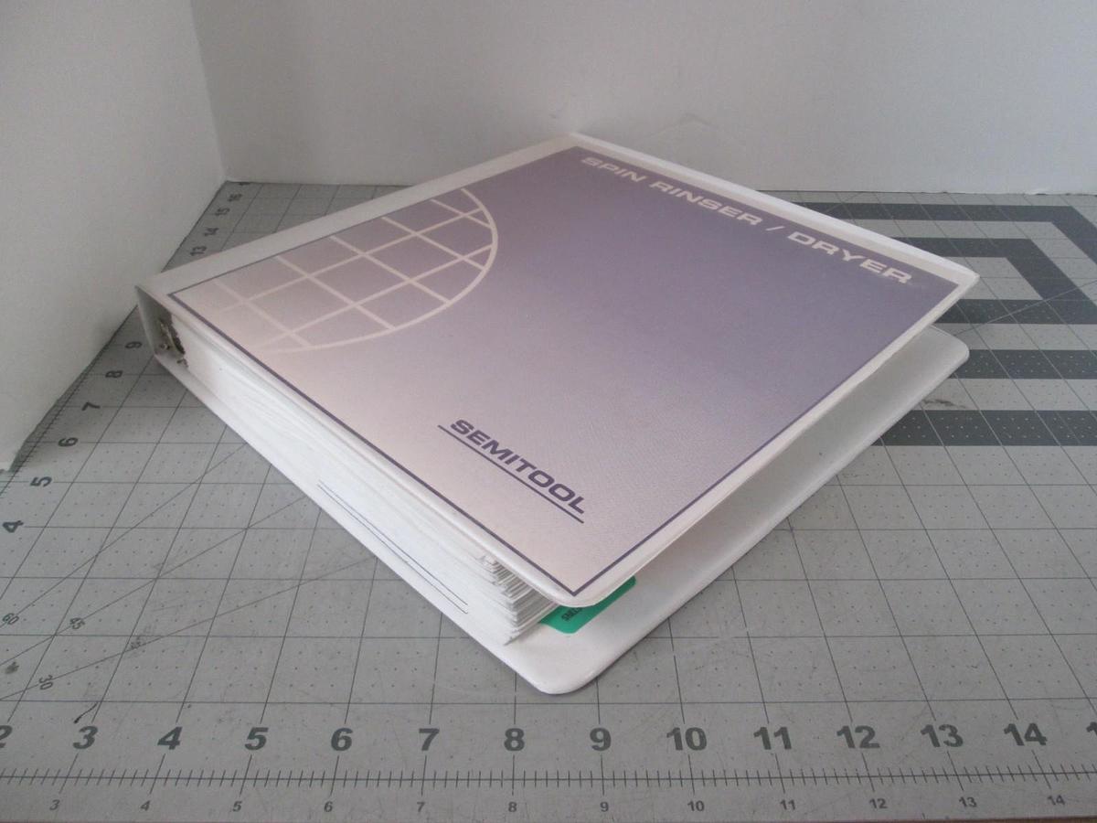 Used Semitool, Spin Rinser/ Dryer, PSC 101 Controller, REV 1.2, Equipment Manual, Use