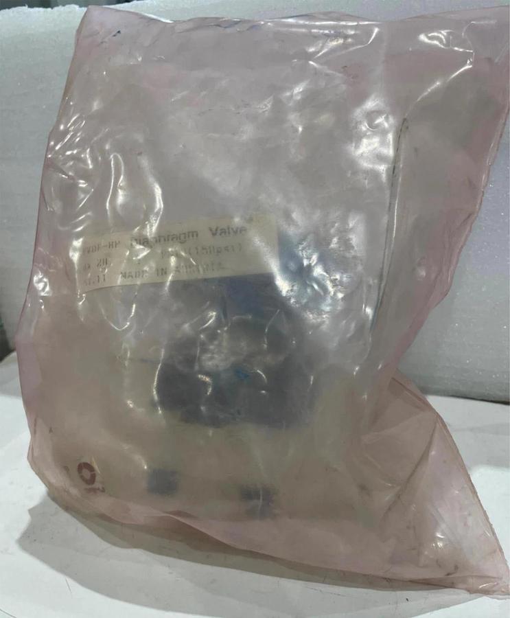 Used Agru, PVDF HP, Solef, Diaphragm Valve, New in Bag