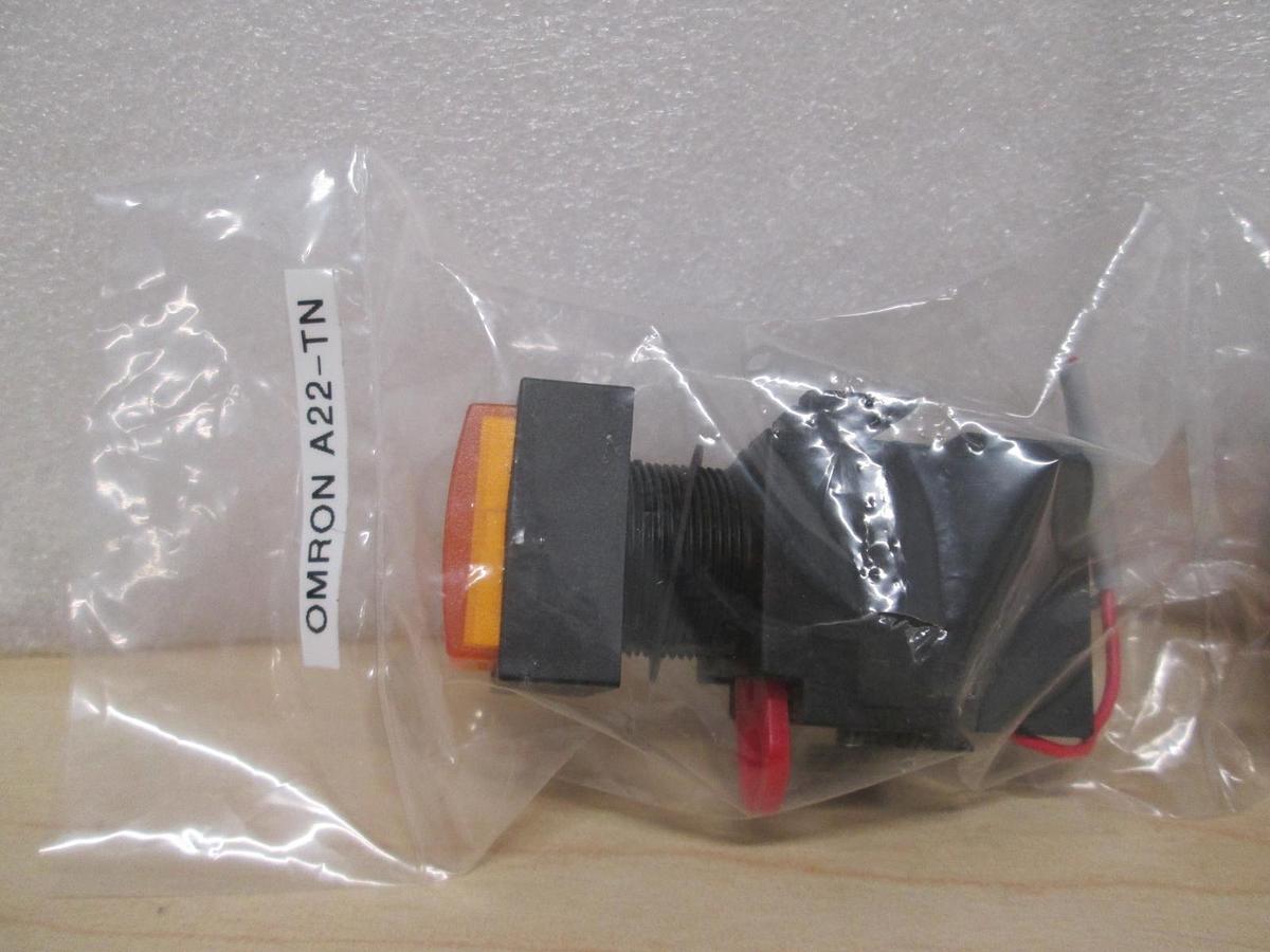 Used Omron A22-TN w/ Push Button lot of 2 , used