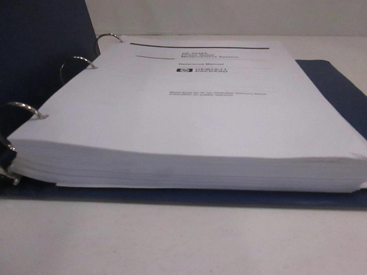 Used HP 3048A Phase Noise Measurement System Reference Manual, Used