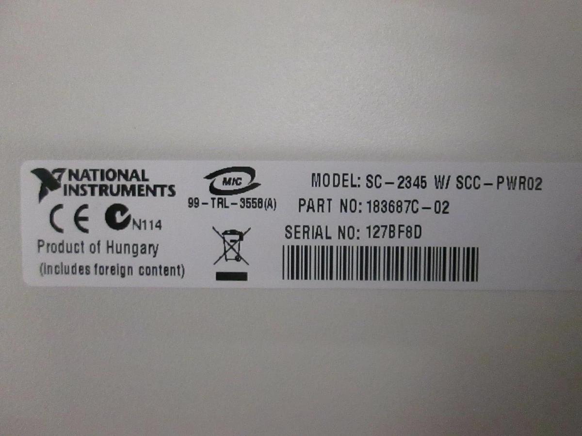 Used National Instruments, Signal Conditioning Connector Block, SC-2345 w/ SCC-PWR02