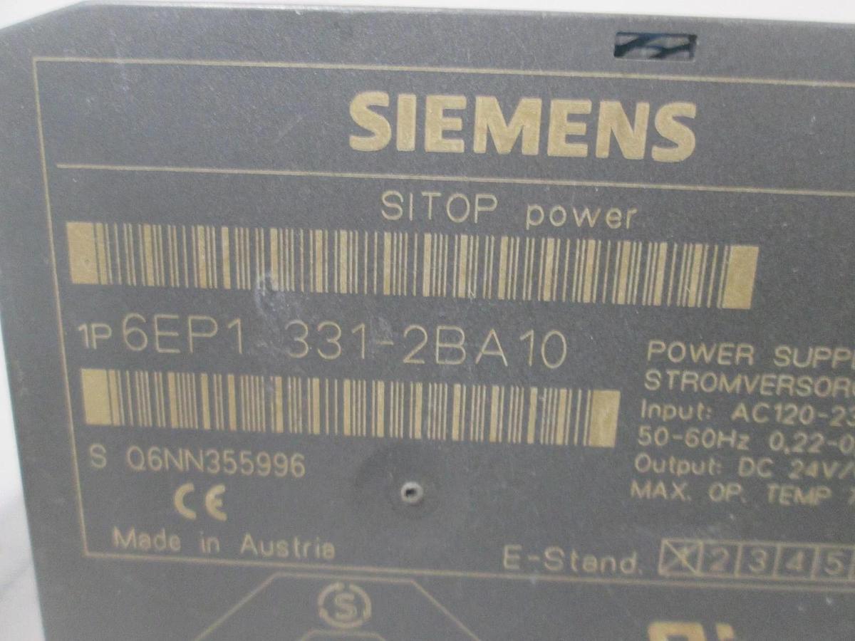 Used Siemens, SITOP Power, 6EP1 331-2BA10, Power Supply, Used