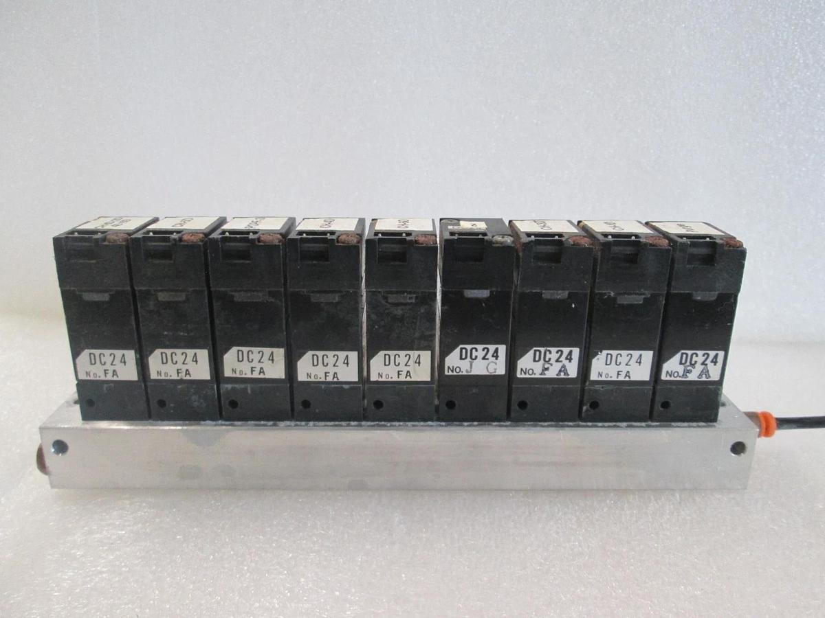 Used Honeywell, K3PX002, Solenoid Valve Block Assy, 9 Valve, Used