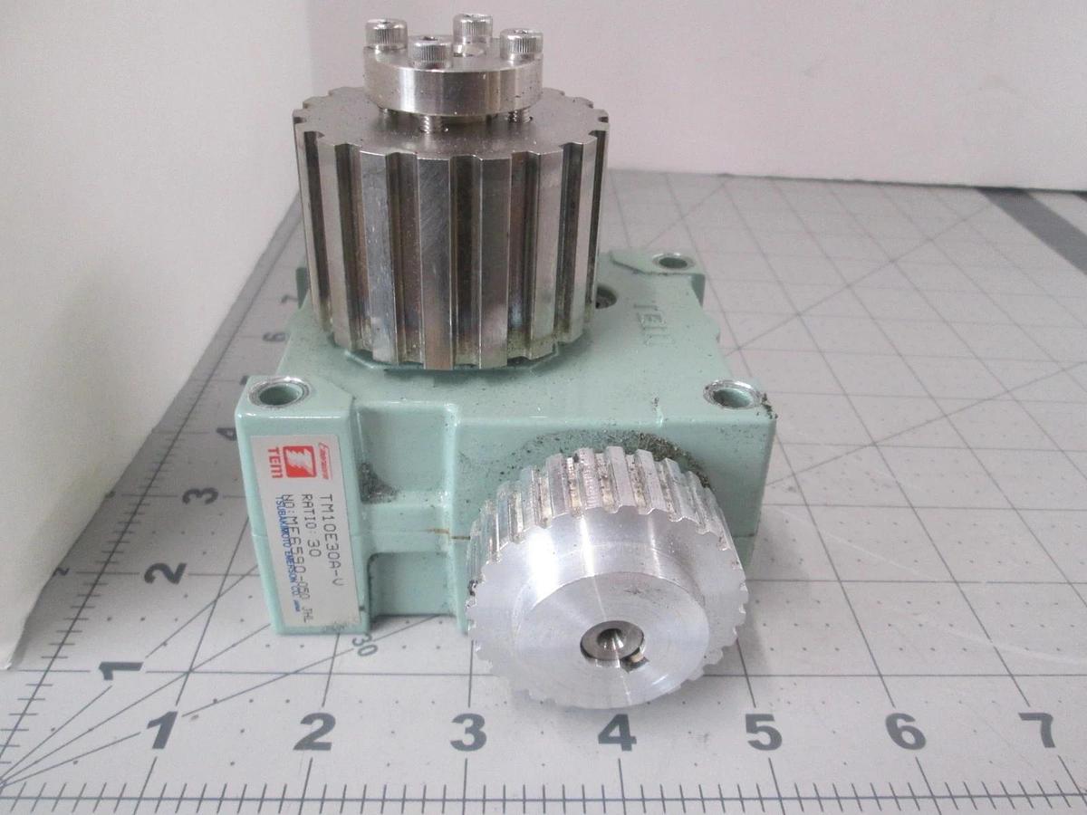Used Tsubakimoto Emerson, TM10E30A-V, Ratio: 30, ME6590-050 JHL, Gear Reducer, Use