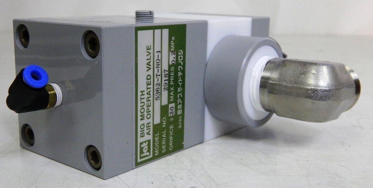 Used JAT Big Mouth Air Operated Valve 5362-T-NO-1, Used