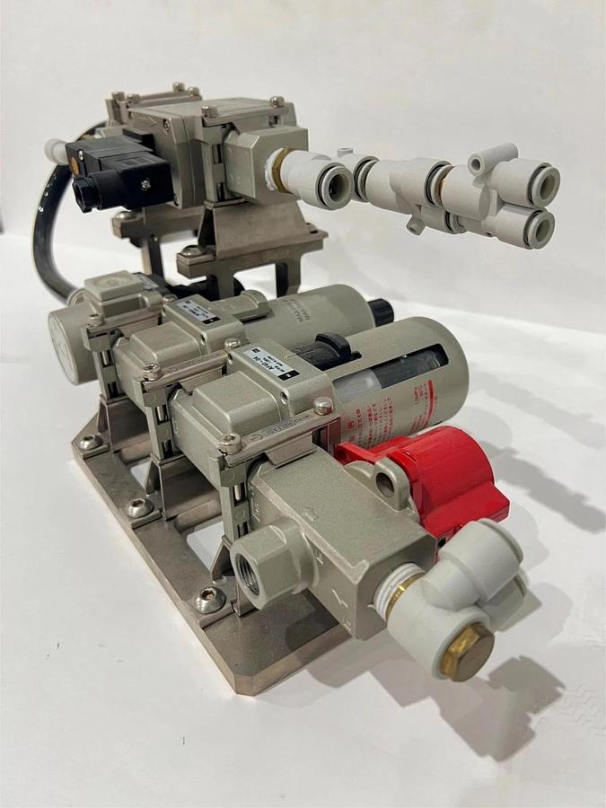 Used SMC, air Regulator Assy w/ Gauge & Valves, Used