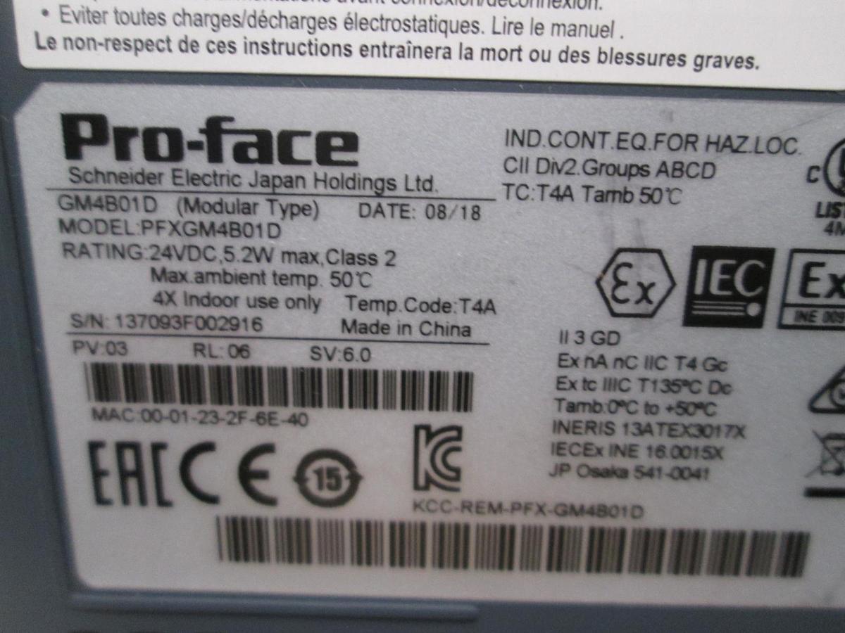 Pro-Face, PFXGM4B01D, Modular, New