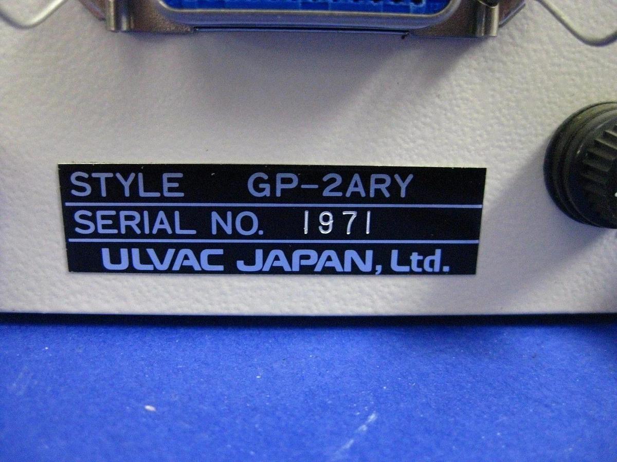 Used ULVAC GP-2ARY Gas Box Controller Vacuum Gauge, Pirani, Used