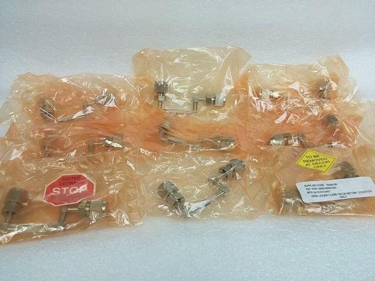 Used AMAT Applied Materials 0050-00023 Solid Transition Gasline X-P Chamber, Lot of 9