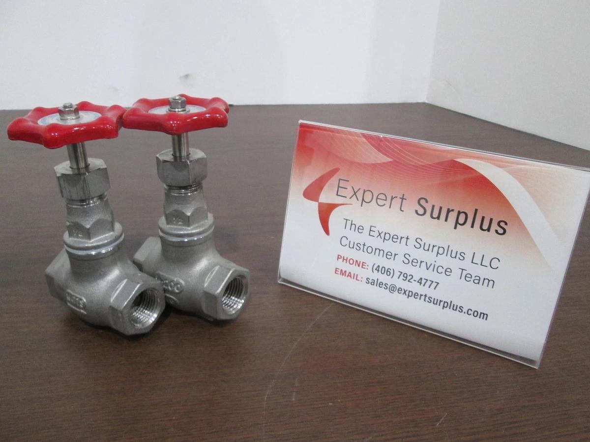 Used Watts Regulator, NO.807, Red Manual Valve, 1/2" 200 Used, Lot of 2